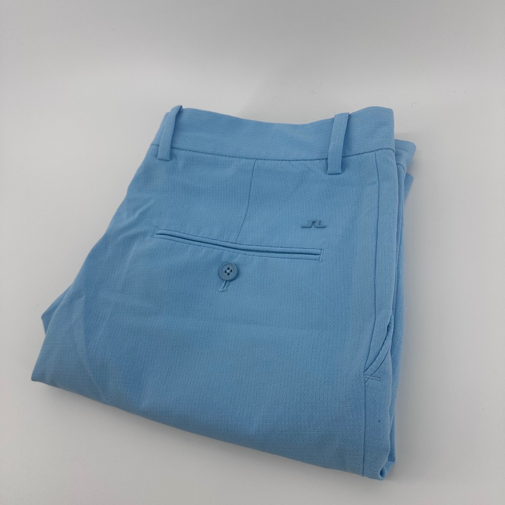 J.Lindeberg Vent Shorts Mens 34 Blue Perforated Golf Performance Preppy Resort